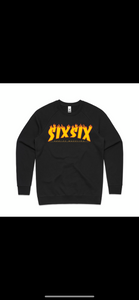 UP IN FLAMES CREW NECK